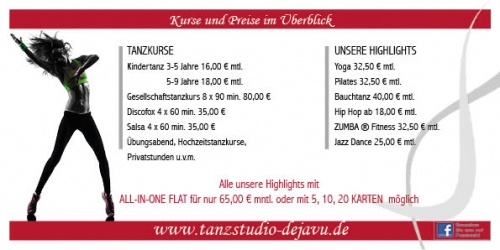 Liebe Tanzschüler, Besucher und Gäste des Tanzstudios!